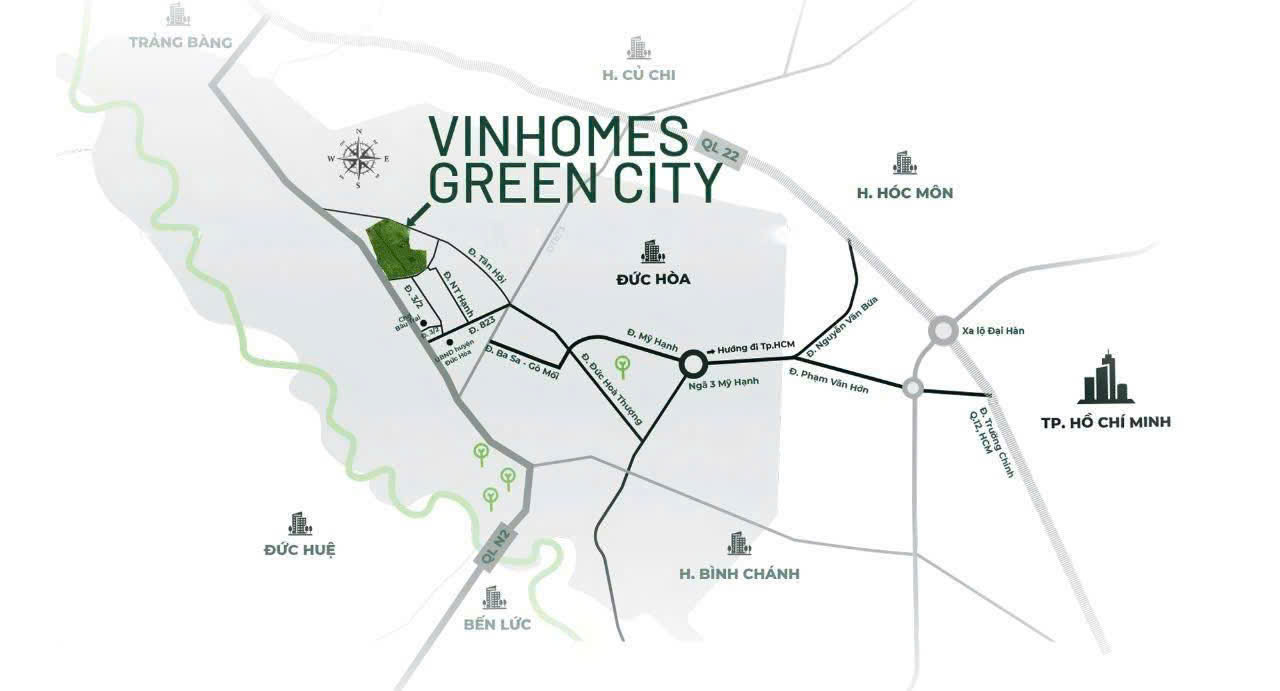 Vị Trí Vinhomes Green City độc Nhất